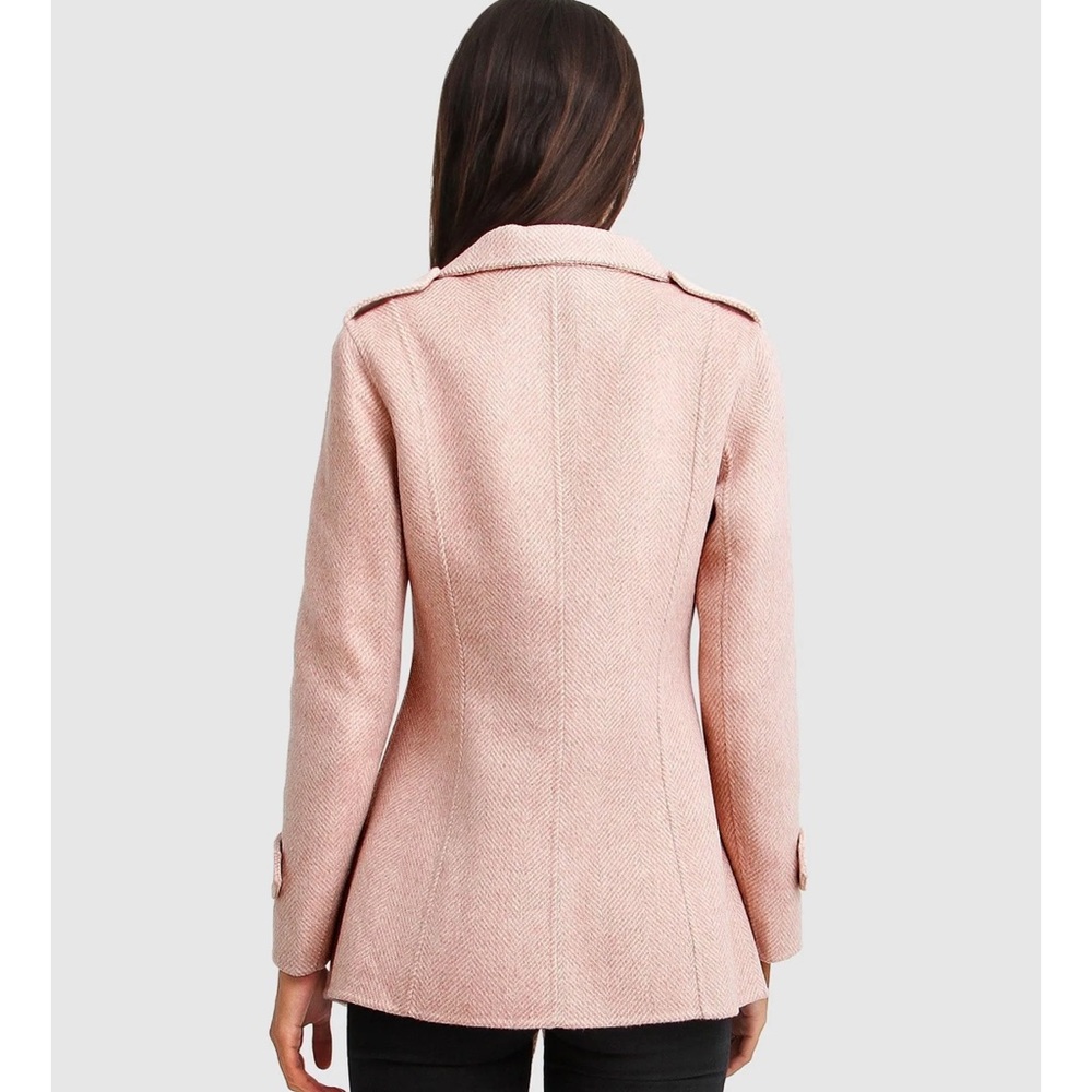 Bad Girl Wool Blend Moto Coat - Picture 3 of 6